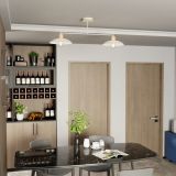 mini: Żyrandol KOBE japandi biały E27 15W LED (5)