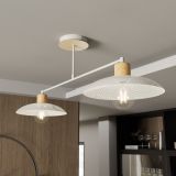 mini: Żyrandol KOBE japandi biały E27 15W LED (6)