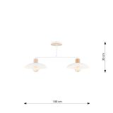 mini: Żyrandol KOBE japandi biały E27 15W LED (8)