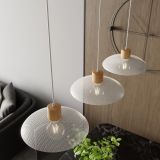 mini: Żyrandol KOBE japandi biały E27 15W LED (5)