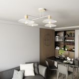 mini: Żyrandol KOBE japandi biały E27 15W LED (6)
