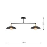 mini: Żyrandol SPIRIT japandi czarny E27 15W LED (6)