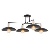 mini: Żyrandol SPIRIT japandi czarny E27 15W LED (1)