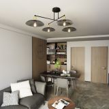 mini: Żyrandol SPIRIT japandi czarny E27 15W LED (3)