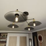mini: Żyrandol SPIRIT japandi czarny E27 15W LED (4)
