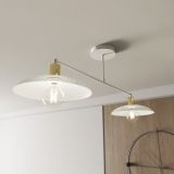 mini: Żyrandol SPIRIT japandi biały E27 15W LED (4)