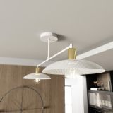 mini: Żyrandol SPIRIT japandi biały E27 15W LED (5)
