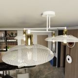 mini: Żyrandol SPIRIT japandi biały E27 15W LED (5)