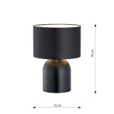 mini: Lampka biurkowa ASPEN nowoczesna czarna E27 15W LED (5)