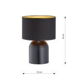 mini: Lampka biurkowa ASPEN nowoczesna czarna E27 15W LED (5)