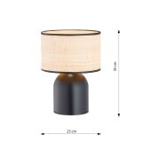 mini: Lampka biurkowa ASPEN nowoczesna czarna E27 15W LED (6)
