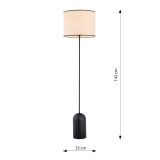 mini: Lampa podłogowa ASPEN nowoczesna czarna E27 15W LED (5)