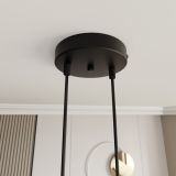 mini: Lampa wisząca MOTIF nowoczesna czarna E27 15W LED (7)