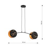 mini: Lampa wisząca MOTIF nowoczesna czarna E27 15W LED (8)