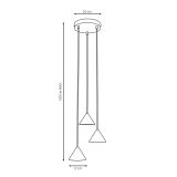 mini: Lampa wisząca ELIT nowoczesna czarna GX53 10W LED (5)
