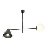 mini: Żyrandol HERMES nowoczesny czarny E14 10W LED (1)