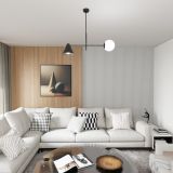 mini: Żyrandol HERMES nowoczesny czarny E14 10W LED (4)