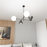 mini: Żyrandol HERMES nowoczesny czarny E14 10W LED (3)