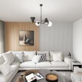 mini: Żyrandol HERMES nowoczesny czarny E14 10W LED (4)