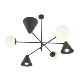 mini: Żyrandol HERMES nowoczesny czarny E14 10W LED (5)
