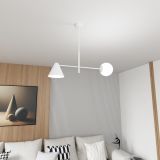 mini: Żyrandol HERMES nowoczesny biały E14 10W LED (3)