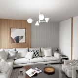 mini: Żyrandol HERMES nowoczesny biały E14 10W LED (2)