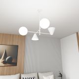 mini: Żyrandol HERMES nowoczesny biały E14 10W LED (3)