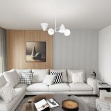 mini: Żyrandol HERMES nowoczesny biały E14 10W LED (4)