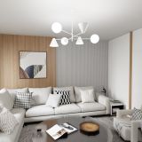 mini: Żyrandol HERMES nowoczesny biały E14 10W LED (2)
