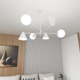 mini: Żyrandol HERMES nowoczesny biały E14 10W LED (3)