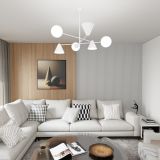 mini: Żyrandol HERMES nowoczesny biały E14 10W LED (4)