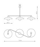 mini: Żyrandol FOSTER skandynawski czarny E27 15W LED (5)