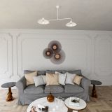 mini: Żyrandol FOSTER skandynawski biały E27 15W LED (2)