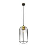 mini: Lampa wisząca VANDER nowoczesna czarna / złota E27 15W LED (1)