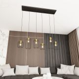 mini: Lampa wisząca VANDER nowoczesna czarna / złota E27 15W LED (5)