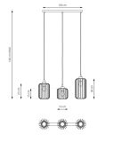 mini: Lampa wisząca VANDER nowoczesna czarna E27 15W LED (7)