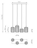mini: Lampa wisząca VANDER nowoczesna czarna E27 15W LED (7)