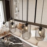 mini: Lampa wisząca VANDER nowoczesna czarna E27 15W LED (4)