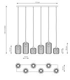 mini: Lampa wisząca VANDER nowoczesna czarna E27 15W LED (7)