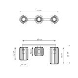 mini: Lampa sufitowa BARN nowoczesna czarna E27 15W LED (5)