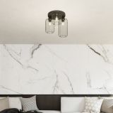 mini: Lampa sufitowa BARN nowoczesna czarna E27 15W LED (4)