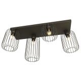 mini: Lampa sufitowa BARN nowoczesna czarna E27 15W LED (2)