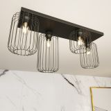 mini: Lampa sufitowa BARN nowoczesna czarna E27 15W LED (4)