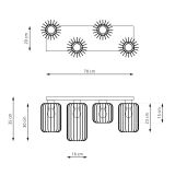mini: Lampa sufitowa BARN nowoczesna czarna E27 15W LED (5)