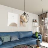 mini: Lampa wisząca NANDO nowoczesna czarna E27 15W LED (4)