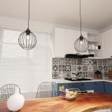 mini: Lampa wisząca NANDO nowoczesna czarna E27 15W LED (7)