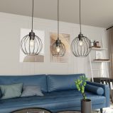 mini: Lampa wisząca NANDO nowoczesna czarna E27 15W LED (4)