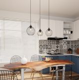 mini: Lampa wisząca NANDO nowoczesna czarna E27 15W LED (6)