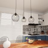 mini: Lampa wisząca NANDO nowoczesna czarna E27 15W LED (7)