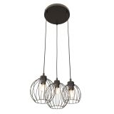 mini: Lampa wisząca NANDO nowoczesna czarna E27 15W LED (1)